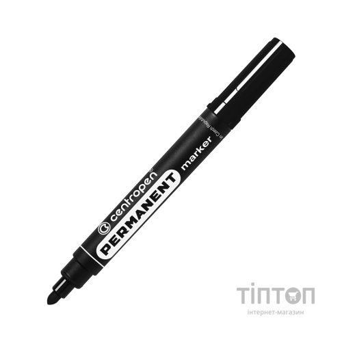 Маркер Centropen Permanent 8566 2,5 мм, round tip, black (8566/01)