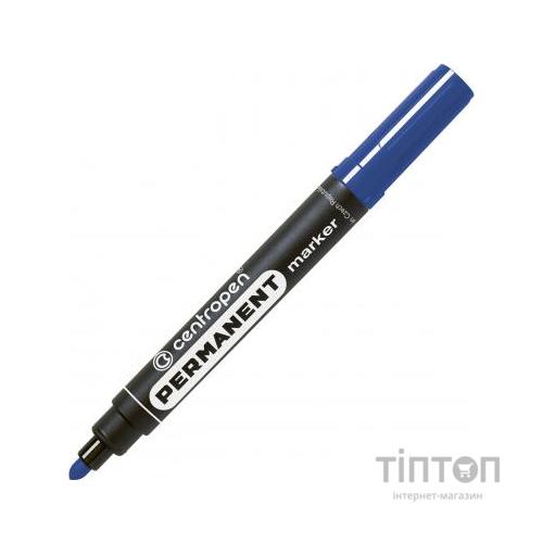 Маркер Centropen Permanent 8566 2,5 мм, round tip, blue (8566/03)