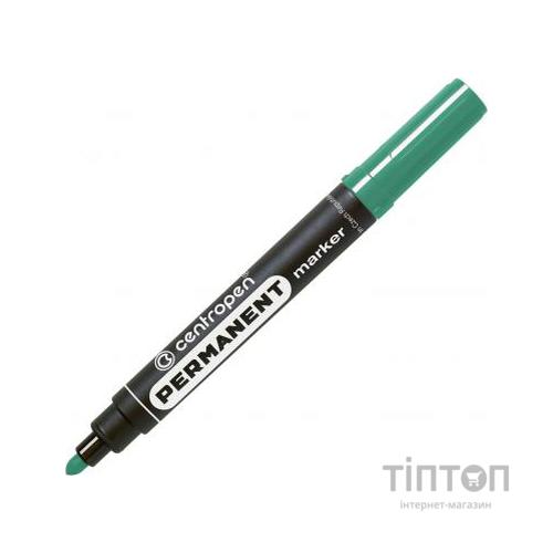 Маркер Centropen Permanent 8566 2,5 мм, round tip, green (8566/04)