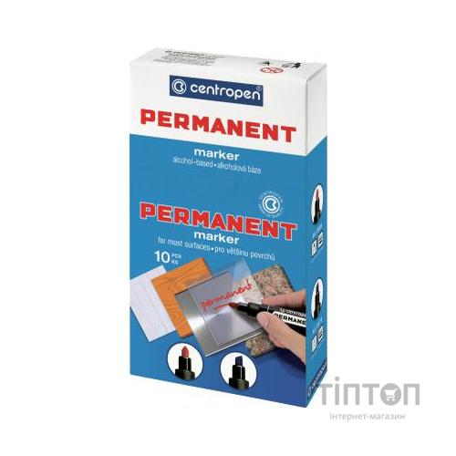 Маркер Centropen Permanent 8566 2,5 мм, round tip, green (8566/04)