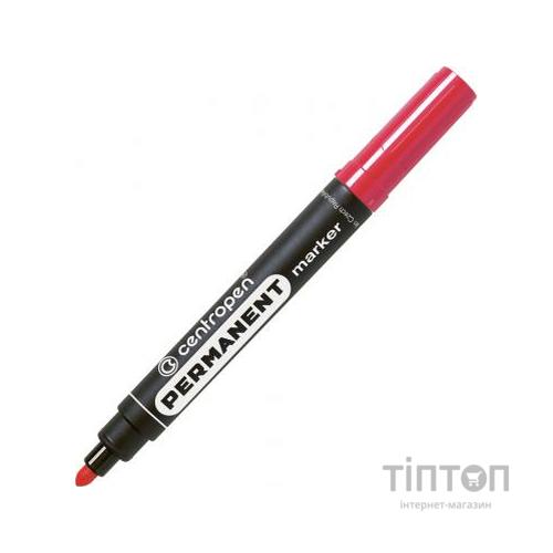 Маркер Centropen Permanent 8566 2,5 мм, round tip, red (8566/02)