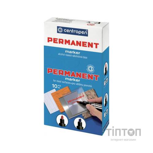 Маркер Centropen Permanent 8576 1-4,6 мм, chisel tip, blue (8576/03)