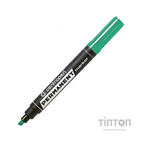Маркер Centropen Permanent 8576 1-4,6 мм, chisel tip, green (8576/04)