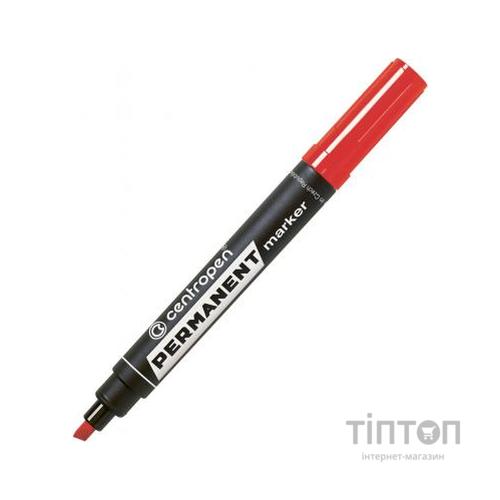 Маркер Centropen Permanent 8576 1-4,6 мм, chisel tip, red (8576/02)