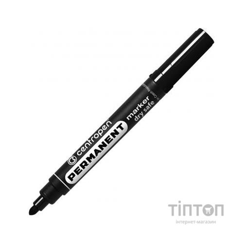Маркер Centropen Permanent Dry Safe 8510 2,5 мм, round tip, black (8510/01)