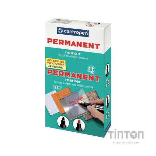 Маркер Centropen Permanent Dry Safe 8510 2,5 мм, round tip, black (8510/01)