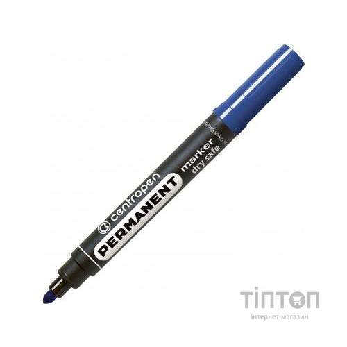Маркер Centropen Permanent Dry Safe 8510 2,5 мм, round tip, blue (8510/03)
