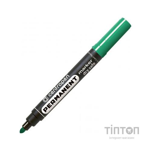 Маркер Centropen Permanent Dry Safe 8510 2,5 мм, round tip, green (8510/04)