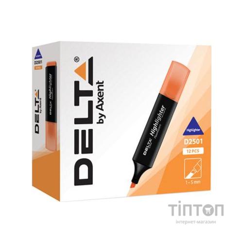 Маркер Delta by Axent Highlighter D2501, 2-4 мм, chisel tip, green (D2501-04)