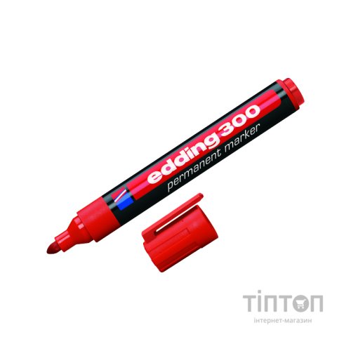 Маркер Edding перманентний Permanent 1.5-3 мм Червоний (e-300/02)