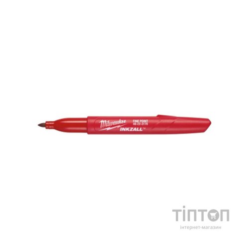 Маркер Milwaukee для будмайданчика INKZALL, тонкий, червоний (48223170)