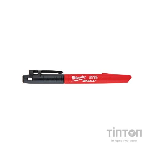 Маркер Milwaukee для будмайданчика INKZALL, тонкий, чорний (48223100)