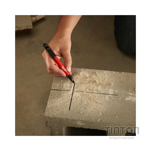 Маркер Milwaukee для будмайданчика INKZALL, тонкий, чорний (48223100)