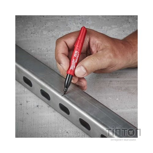 Маркер Milwaukee для будмайданчика INKZALL, тонкий, чорний (48223100)