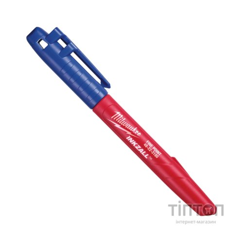 Маркер Milwaukee для будмайданчика INKZALL, тонкий синій (4932492126)