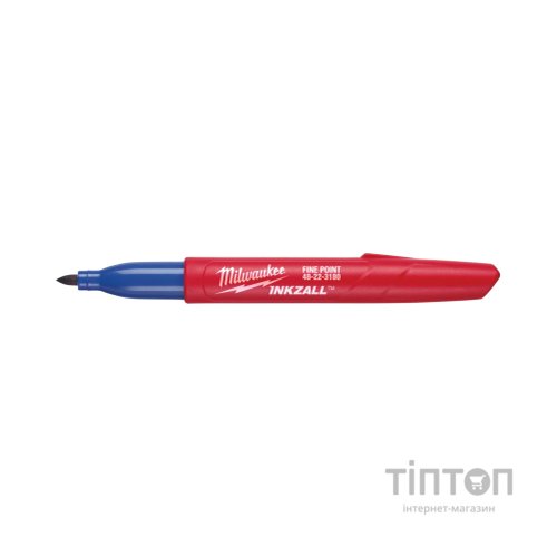 Маркер Milwaukee для будмайданчика INKZALL, тонкий синій (4932492126)