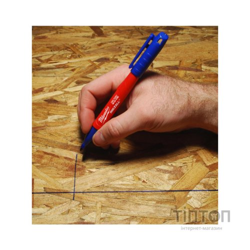 Маркер Milwaukee для будмайданчика INKZALL, тонкий синій (4932492126)