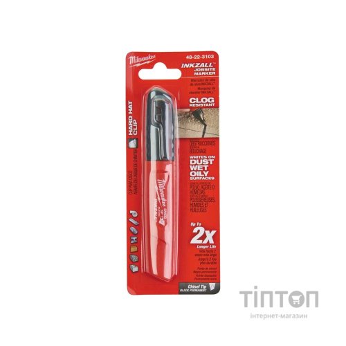 Маркер Milwaukee INKZALL для будмайданчика скошений (48223103)