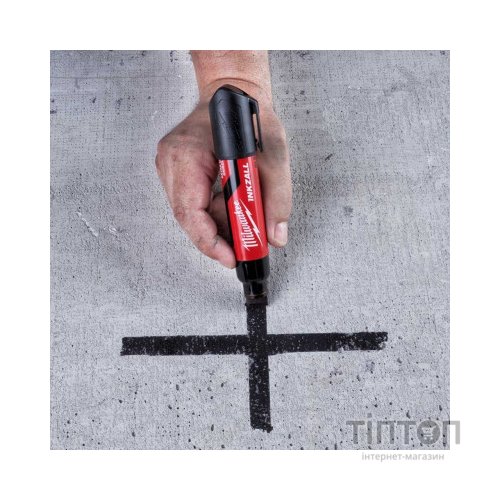 Маркер Milwaukee INKZALL для будмайданчика супер-великий XL чорний (4932471559)