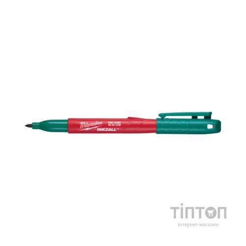 Маркер Milwaukee INKZALL для будмайданчика тонкий зелений (4932492127)