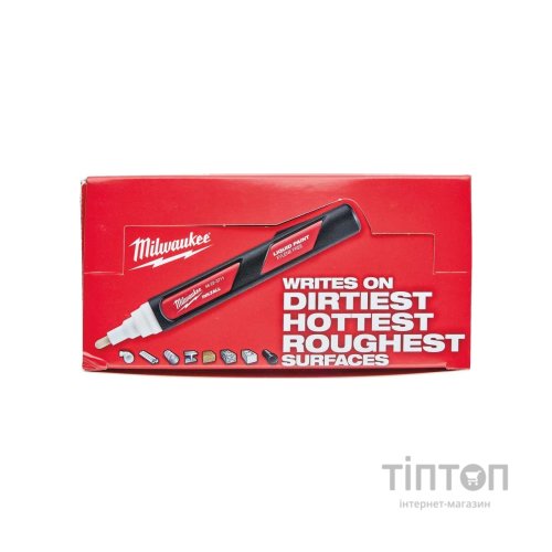 Маркер Milwaukee на основі рідкої фарби INKZALL Білий - LP (48223711)