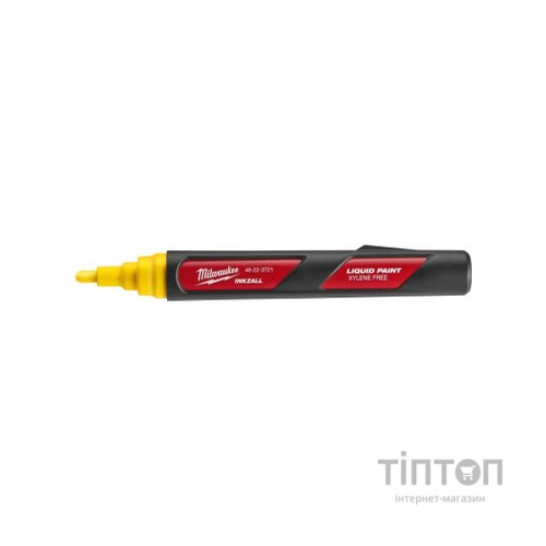 Маркер Milwaukee на основі рідкої фарби INKZALL, жовтий (48223721)