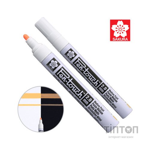 Маркер Sakura Pen-Touch Оранжевий, флуоресцентний, середній (MEDIUM) 2.0мм (084511322769)