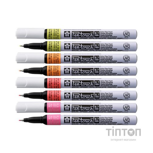 Маркер Sakura Pen-Touch Жовтий, флуоресцентний, тонкий (EXTRA FINE) 0.7мм (084511322653)