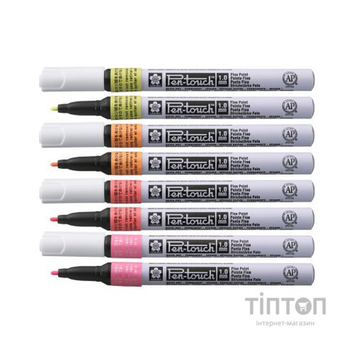 Маркер Sakura Pen-Touch Жовтий, флуоресцентний, тонкий (FINE) 1мм (084511322707)