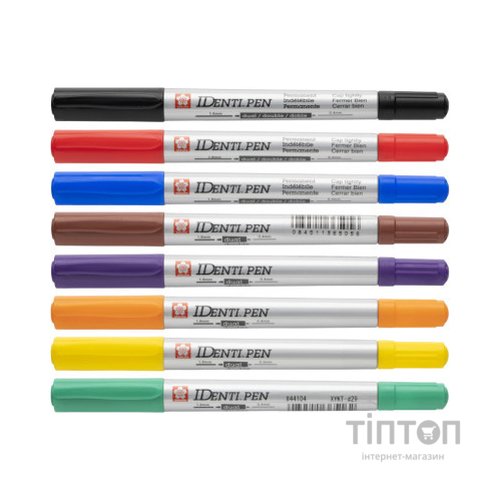 Маркер Sakura перманентний IDENTI PEN, двосторонній, 0,4/1 мм, Жовтий (084511365087)