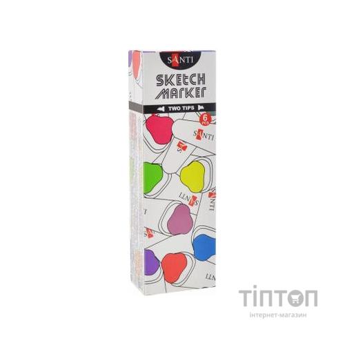 Художній маркер Santi sketch SM-04, чорний (390497)