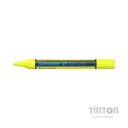 Маркер Schneider MAXX 265 крейдовий 2-3 мм, жовтий (S126505)