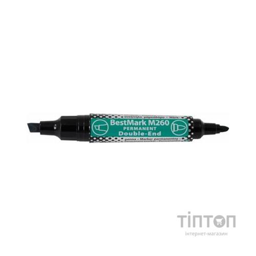 Маркер Stanger Permanent водостійкий двосторонній чорний 1-4 мм і 1 мм (712520)