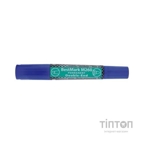 Маркер Stanger Permanent водостійкий двосторонній синій 1-4 мм і 1 мм (712521)