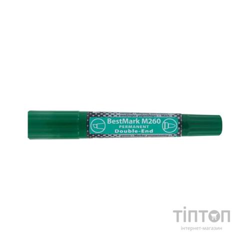 Маркер Stanger Permanent водостійкий двосторонній зелений 1-4 мм і 1 мм (712523)