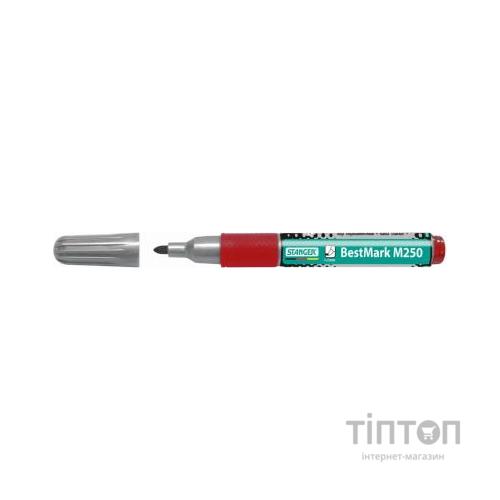 Маркер Stanger Permanent водостійкий з грипом червоний 1-3 мм (712502)