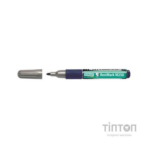 Маркер Stanger Permanent водостійкий з грипом синій 1-3 мм (712501)