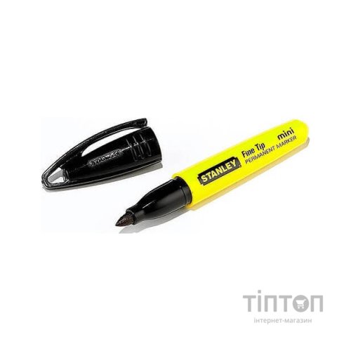 Маркер Stanley Permanent, 90мм, black, із загостреним наконечником (1-47-324)