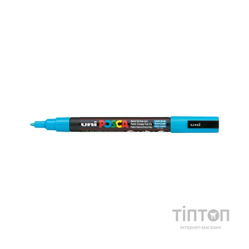Маркер UNI Posca, 0.9-1.3мм, Блакитний (PC-3M.L.Blue)