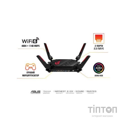 Маршрутизатор ASUS GT-AX6000 (90IG0780-MU9B00)