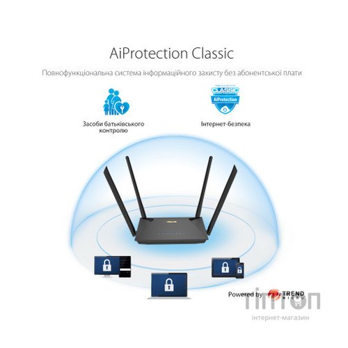 Маршрутизатор ASUS RT-AX1800U (90IG06P0-MO3520)