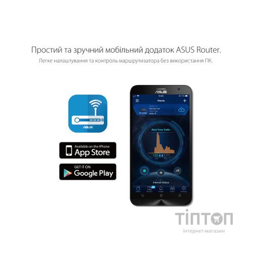 Маршрутизатор ASUS RT-AX1800U (90IG06P0-MO3520)