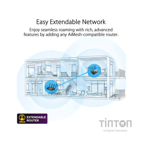 Маршрутизатор ASUS RT-AX5400 (90IG0860-MO3B00)