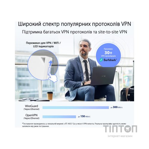 Маршрутизатор ASUS RT-AX57 GO (90IG08N0-MU9C00)