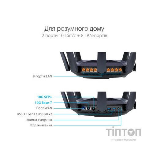 Маршрутизатор ASUS RT-AX89X AX6000 (RT-AX89X)