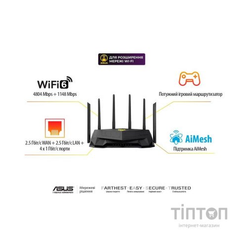 Маршрутизатор ASUS TUF-AX6000 (90IG07X0-MO3C00)