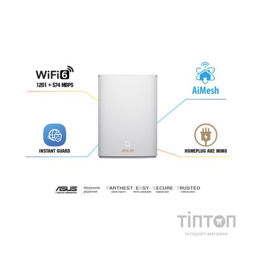 Маршрутизатор ASUS XP4 (1-PK) White