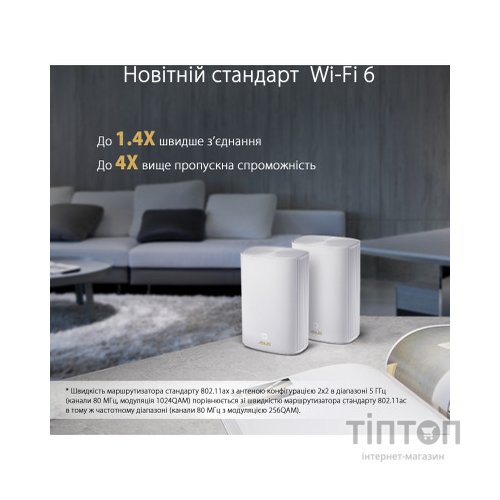 Маршрутизатор ASUS XP4 (1-PK) White