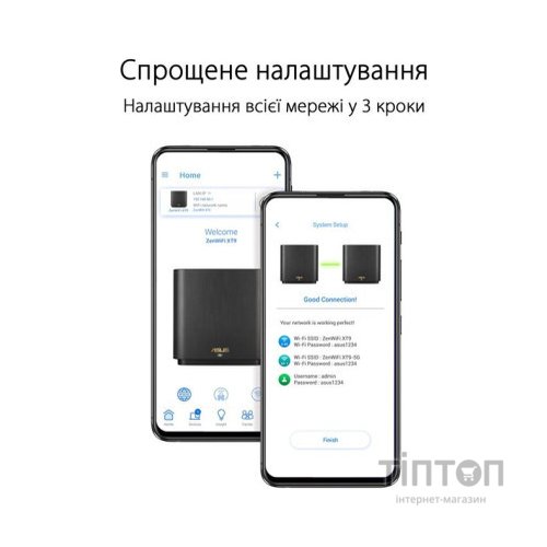 Маршрутизатор ASUS ZenWiFi XT9 2PK (90IG0740-MO3B30)