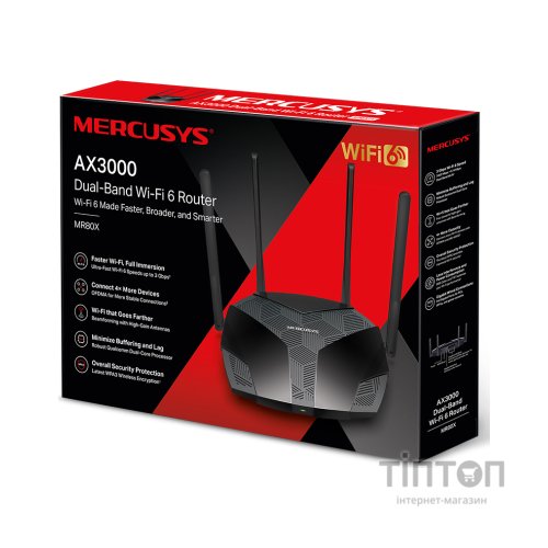 Маршрутизатор Mercusys MR80X